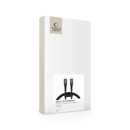 Tech-Protect UB11T Ultraboost Type-C USB kábel PD 240W / QC3.0 100cm čierny - 7