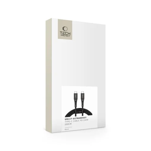 Tech-Protect UB11T Ultraboost Type-C kábel PD 240W / QC3.0 200 cm čierny - 8
