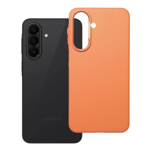 Samsung Galaxy A27 KEVLAR MagSafe kompatibilné kozmické oranžové puzdro - 6