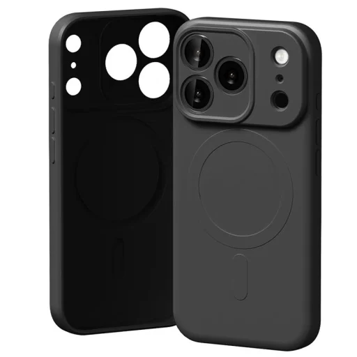 iPhone 17 Pro Mercury Semi-Silicone MagSafe puzdro, čierne - 1