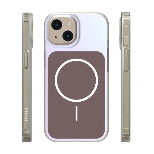 Hnedé puzdro iPhone 15 Hidden Pearl - 3