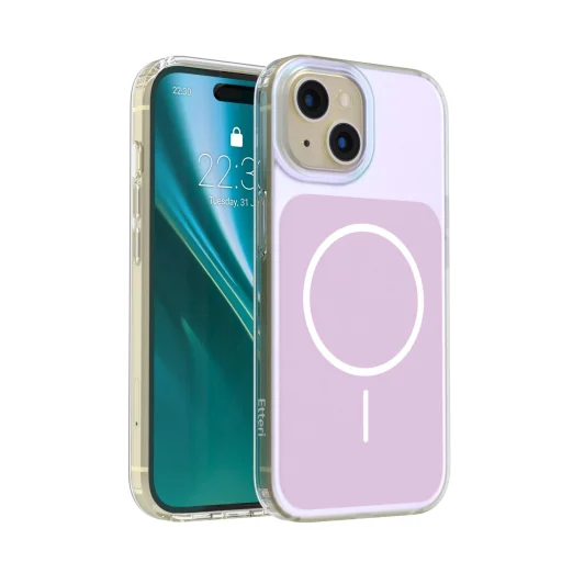 iPhone 15 Etteri Hidden Pearl ružové puzdro - 1