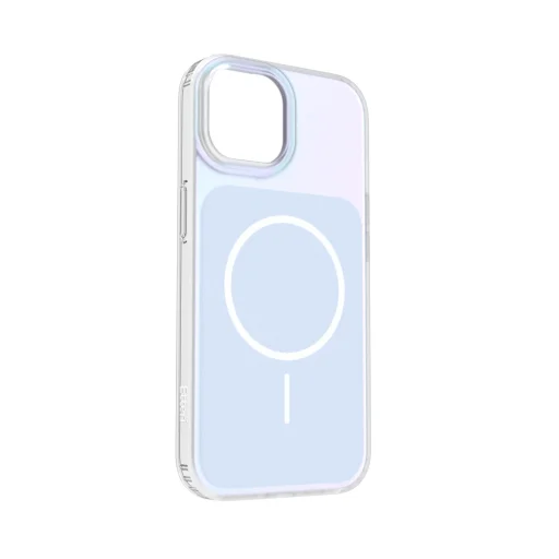 Svetlomodré puzdro Etteri Hidden Pearl pre iPhone 15 - 2