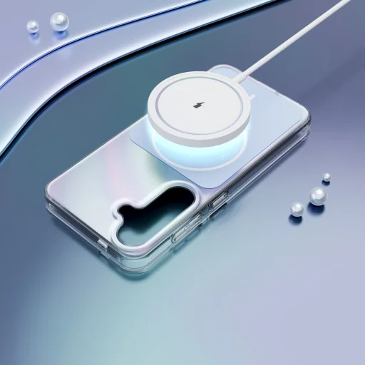 Samsung Galaxy S25 Etteri Hidden Pearl svetlomodrý obal - 6