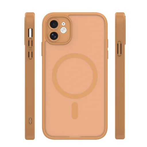 iPhone 11 Mag matný hnedý kryt - 3