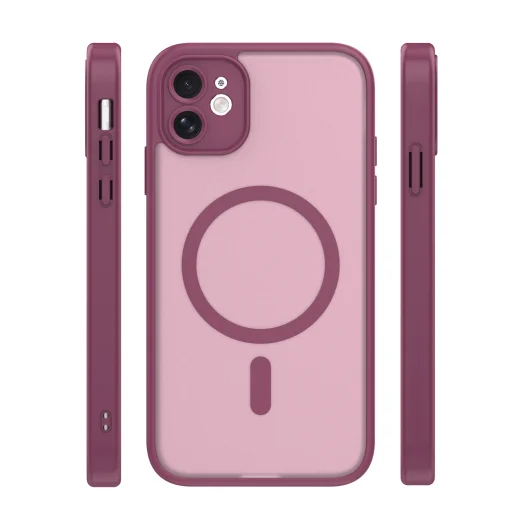 iPhone 11 Mag matný bordový obal - 3