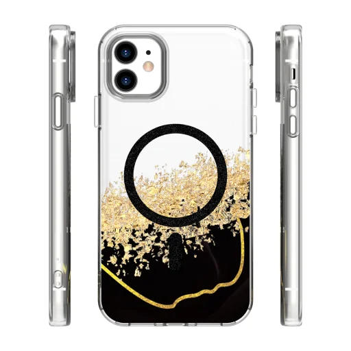 Puzdro Epoxy Mag pre iPhone 11 čierne - 2