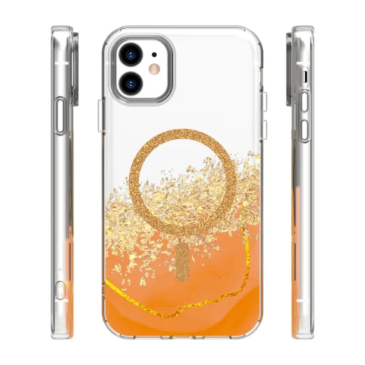 iPhone 11 Epoxy Mag oranžový kryt - 2