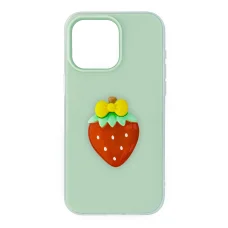 iPhone 16e / 17e Ovocie 2v1 zelené puzdro