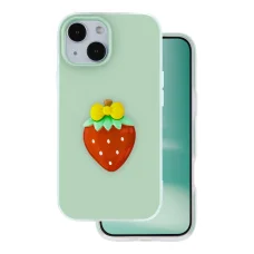 iPhone 13 Gyümölcs 2 az 1-ben zöld tok