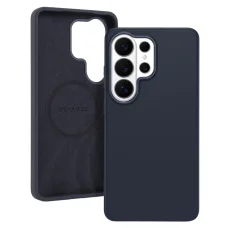 Liavec Silky puzdro s kovovým rámčekom fotoaparátu pre Samsung Galaxy S26 Ultra modré