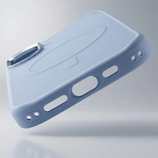 Liavec Cloudy puzdro s kovovým rámom fotoaparátu pre iPhone 17 modré (s tlačidlom na ovládanie fotoaparátu) puzdro - 5