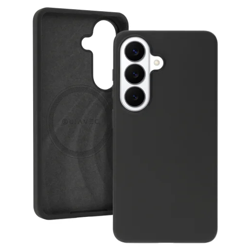 Liavec Silky Case s kovovým rámom fotoaparátu pre Samsung Galaxy S26 čierne - 1