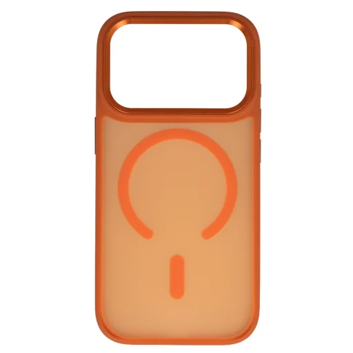 Liavec Cloudy Case s kovovým rámčekom fotoaparátu pre iPhone 17 Pro Max oranžový kryt (tlačidlo ovládania fotoaparátu) - 3