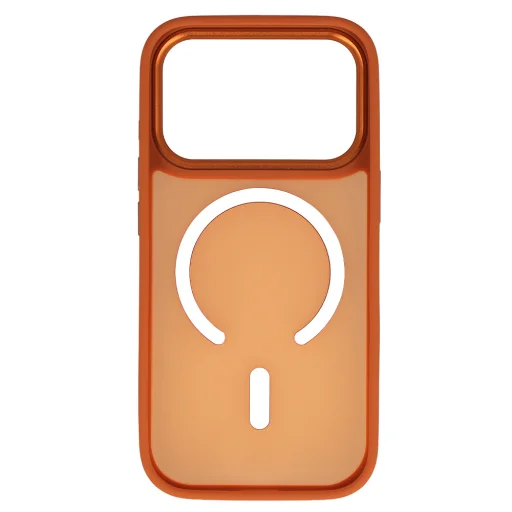 Liavec Cloudy Case s kovovým rámčekom fotoaparátu pre iPhone 17 Pro Max oranžový kryt (tlačidlo ovládania fotoaparátu) - 4