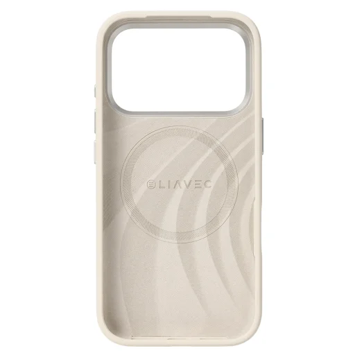 Liavec Silky puzdro s kovovým rámom kamery pre iPhone 17 Pro béžové - 4