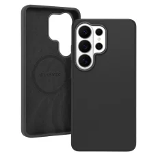 Liavec Silky puzdro s kovovým rámom fotoaparátu pre Samsung Galaxy S26 Ultra čierne