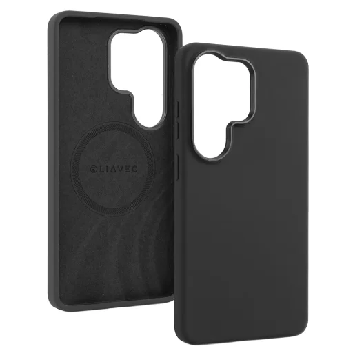 Liavec Silky puzdro s kovovým rámom fotoaparátu pre Samsung Galaxy S26 Ultra čierne - 2