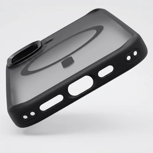 Liavec Cloudy puzdro s kovovým rámom fotoaparátu pre iPhone 17 čierne (Tlačidlo ovládania fotoaparátu) - 5