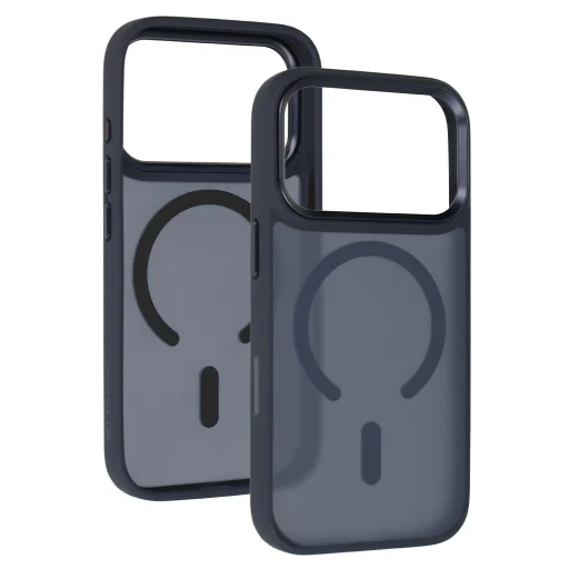 Liavec Cloudy puzdro s kovovým rámčekom fotoaparátu pre iPhone 17 Pro námornícka modrá (tlačidlo ovládania fotoaparátu) - 2