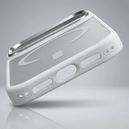 Liavec Cloudy puzdro s kovovým rámčekom fotoaparátu pre iPhone 17 Pro biele (tlačidlo ovládania fotoaparátu) - 5