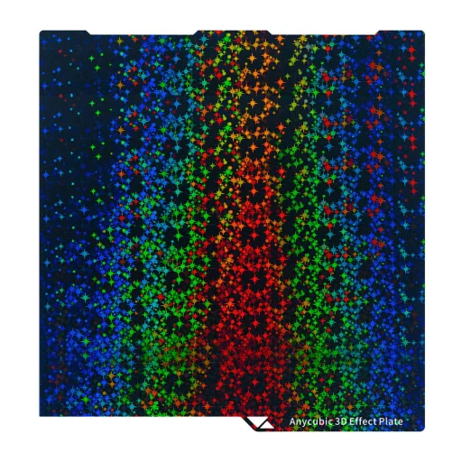 Anycubic Kobra 3 / 3 Combo / 3 V2 / 3 V2 Combo obojstranná tlačová podložka s 3D efektom (povrch osemuholník + kosoštvorec) - 1
