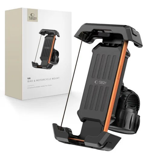 Univerzálny držiak na bicykel a motorku Tech-Protect V6 čierny - 1
