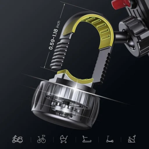 Univerzálny držiak na bicykel a motorku Tech-Protect V6 čierny - 10