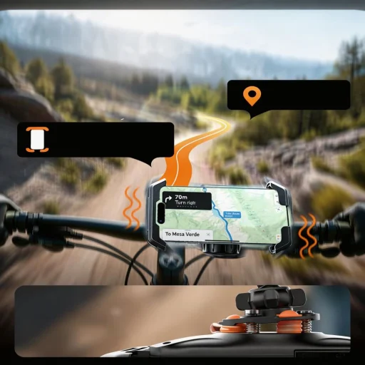 Univerzálny držiak Tech-Protect V7 na bicykel a motocykel čierny - 8