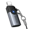Hoco UA46A OTG Lightning - USB-C adaptér 2A sivý thumbnail
