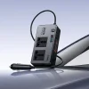 Hoco Smart duálna autonabíjačka s invertorom, 2 zásuvky autozapaľovača, max. 200W, PD66W/1C2A Z66, čierna thumbnail