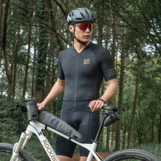 Rockbros DB006 Podsedlová taška na bicykel 0,2 l - čierna a zelená - 3