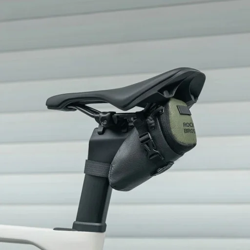 Rockbros DB006 Podsedlová taška na bicykel 0,2 l - čierna a zelená - 7