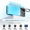 Cuktech CUKP200NGLLG 55W 20000mAh Powerbanka so zabudovaným USB-C káblom - biela thumbnail