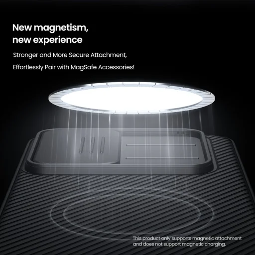 Nillkin CamShield PRO Magnetické pevné puzdro pre Samsung Galaxy A57 čierne puzdro - 3