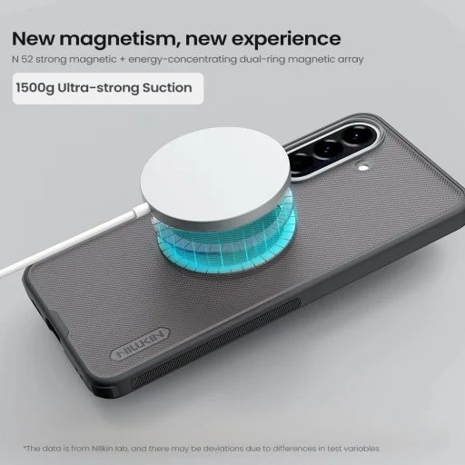 Nillkin Super Frosted PRO Magnetický zadný kryt pre Samsung Galaxy A57 priehľadný čierny - 4