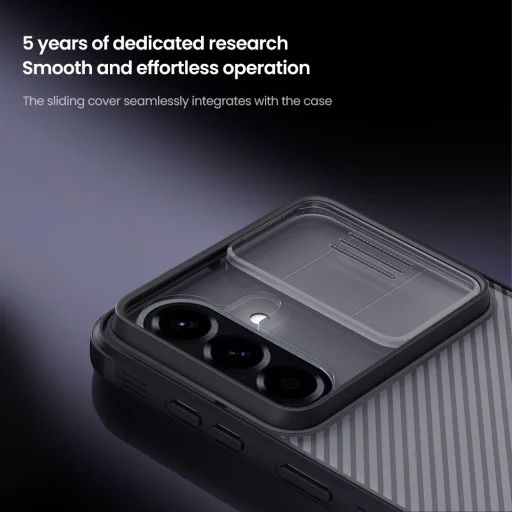 Nillkin CamShield PRO pevné puzdro pre Samsung Galaxy A57 Transparent Black - 3