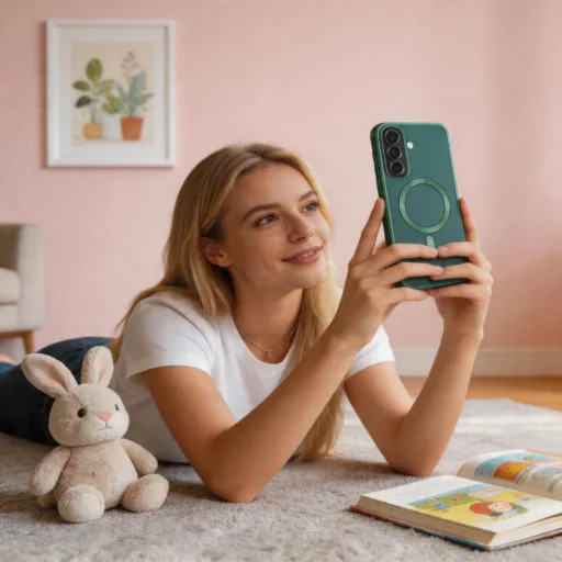 Samsung Galaxy A37 5G Tech-Protect MagFlex MagSafe džungľovo zelené puzdro - 6