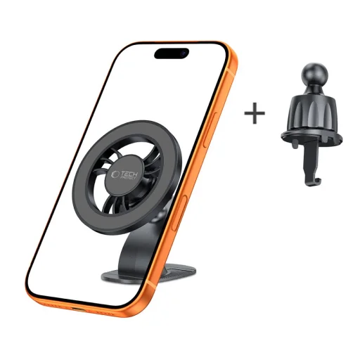 Tech-Protect N56 magnetický držiak do auta s MagSafe na palubnú dosku a do ventilačnej mriežky 3M čierny - 2