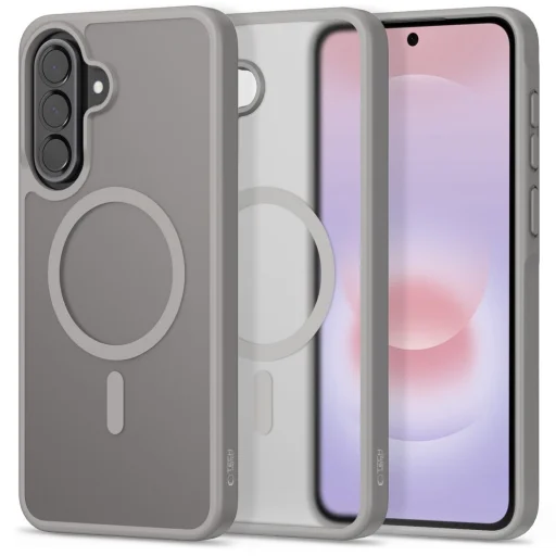 Samsung Galaxy A57 5G Tech-Protect Magmat MagSafe matné sivé puzdro - 1