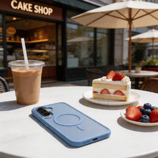 Samsung Galaxy A57 5G Tech-Protect Magmat MagSafe matné ľadovo modré puzdro - 5