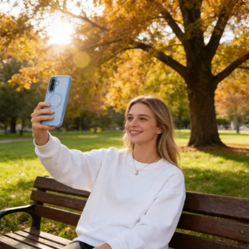 Samsung Galaxy A57 5G Tech-Protect Magmat MagSafe matné ľadovo modré puzdro - 6