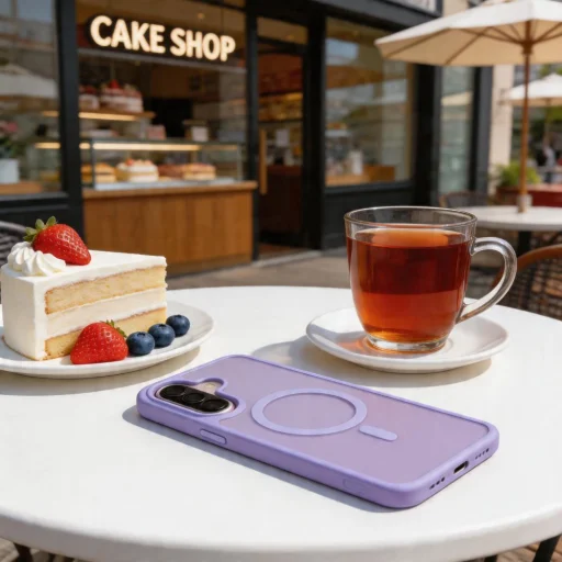 Samsung Galaxy A57 5G Tech-Protect Magmat MagSafe matné fialové puzdro - 4