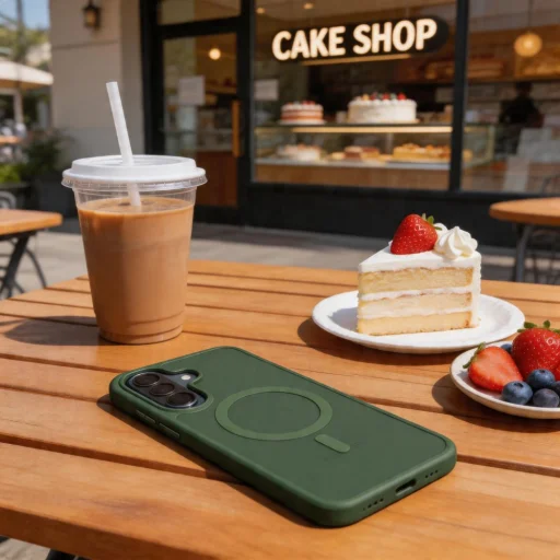 Samsung Galaxy A37 5G Tech-Protect Magmat MagSafe matné zelené puzdro - 4