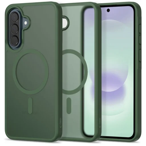 Samsung Galaxy A37 5G Tech-Protect Magmat MagSafe matné zelené puzdro - 1