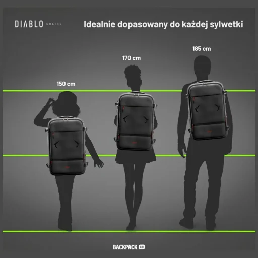 Multifunkčný vákuový batoh Diablo Chairs Backpack Air čierny - 9