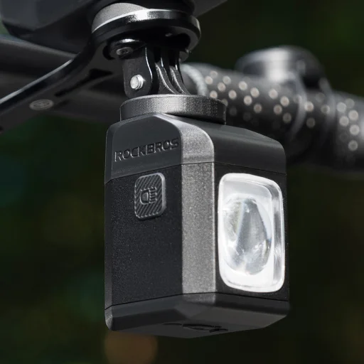 Rockbros M8 1600lm predné svetlo na bicykel s diaľkovým ovládaním 10m nabíjateľné 4000 mAh - čierne - 5