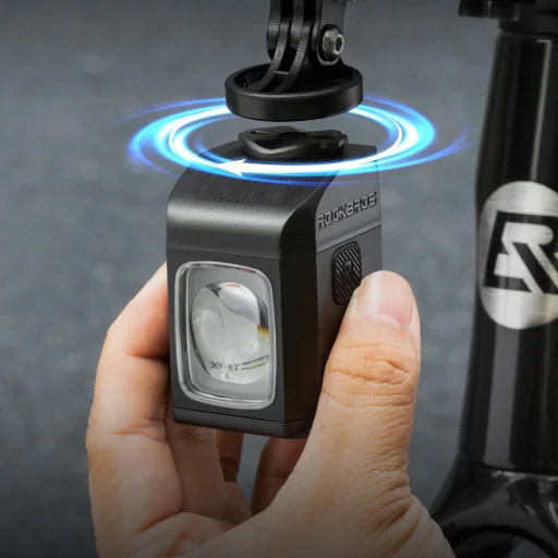 Rockbros M8 1600lm predné svetlo na bicykel s diaľkovým ovládaním 10m nabíjateľné 4000 mAh - čierne - 10