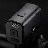 Rockbros M6 1000 lm predné nabíjateľné svetlo na bicykel 2800 mAh - čierne thumbnail