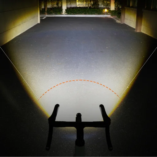 Rockbros M6 1000 lm predné nabíjateľné svetlo na bicykel 2800 mAh - čierne - 7